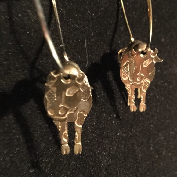Jewelry - 3D Cow Hoop Earrings